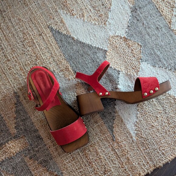 Anthropologie double strap heels - Picture 5 of 6